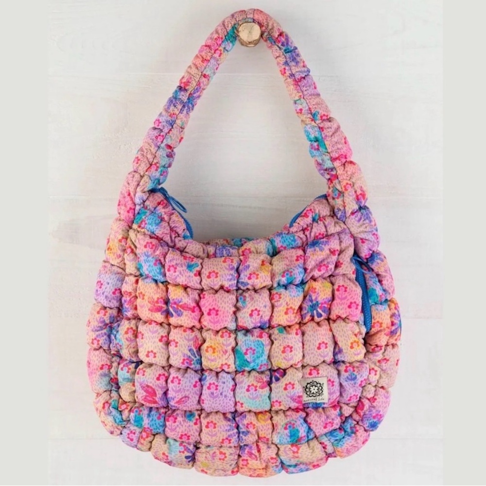 Natural Life Puffy Velvet Fit-It-All Bag